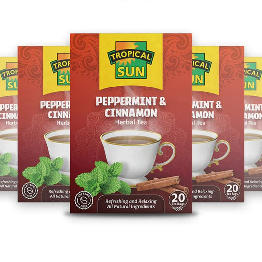 Tropical Sun Peppermint & Cinnamon x 20 Teabags Pack of 6