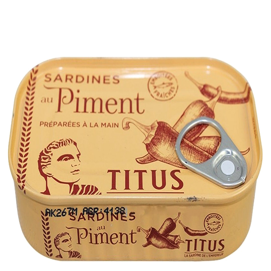 Titus Sardines Hot 12 x 125g