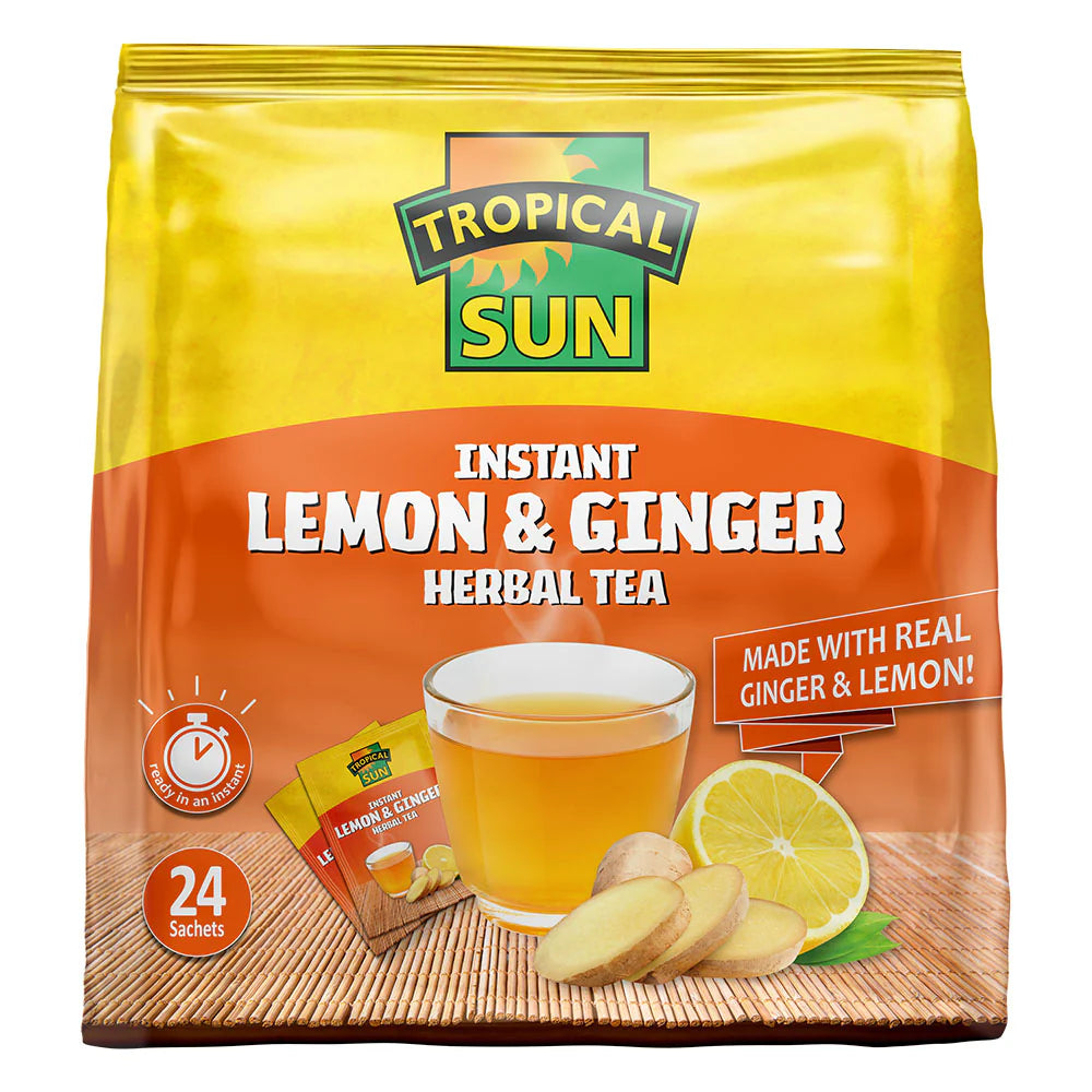 Tropical Sun Instant Lemon & Ginger 24 Sachets 15 Pack