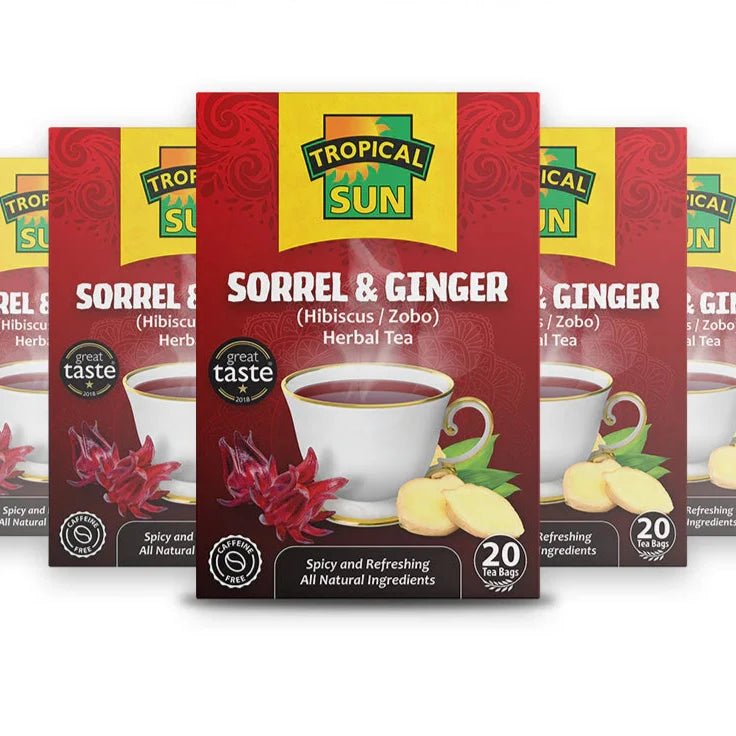 Tropical Sun Sorrel & Ginger Tea x 20 Teabags Pack of 6