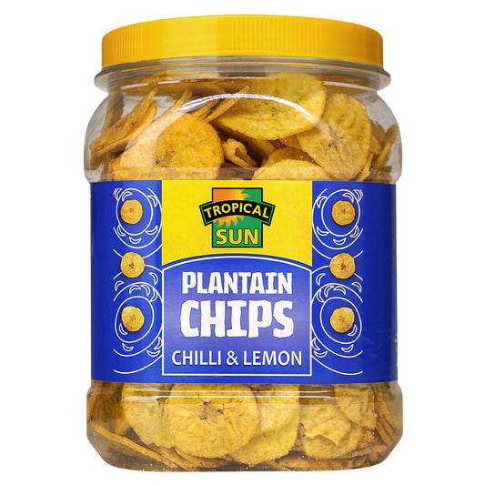 Tropical Sun Plantain Chips Chilli & Lemon 6 x 450g