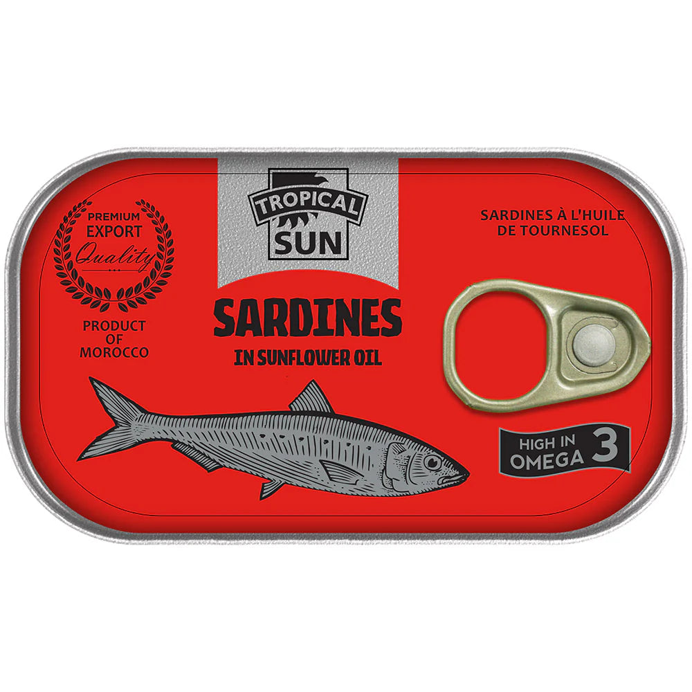 Tropical Sun Sardines in Sunflower Oil 12 x 125g