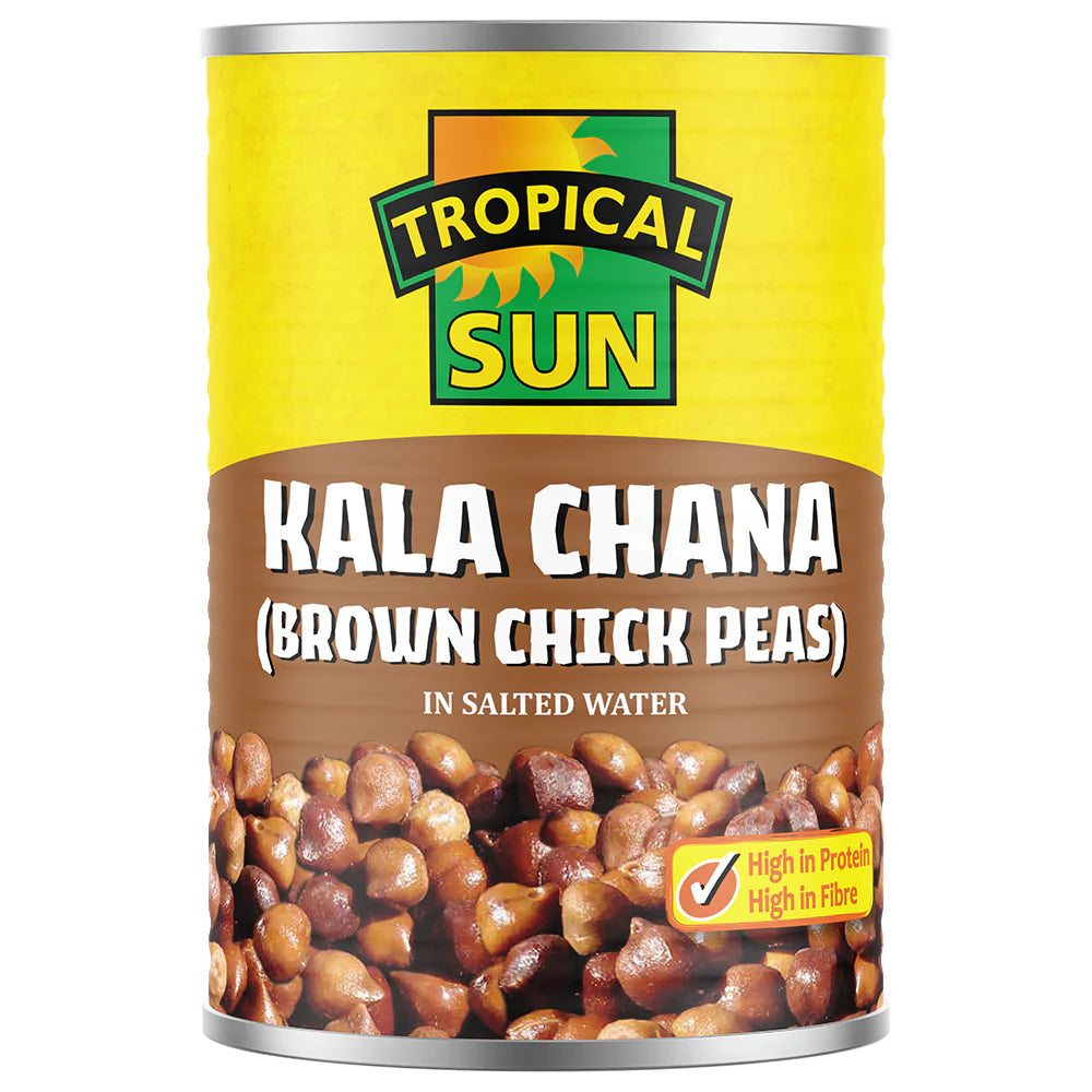 Tropical Sun Kala Chana Brown Chickpeas 12 x 400g