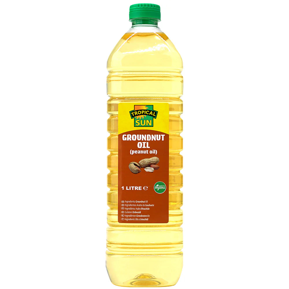 Tropical Sun Groundnut Oil (Peanut Oil) 6 x 1L