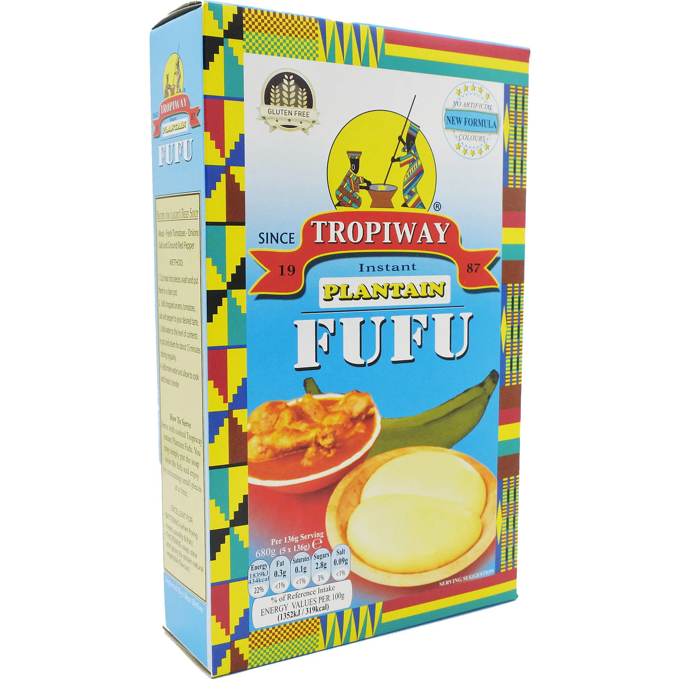 Tropiway Plantain Fufu Flour 6 x 681g