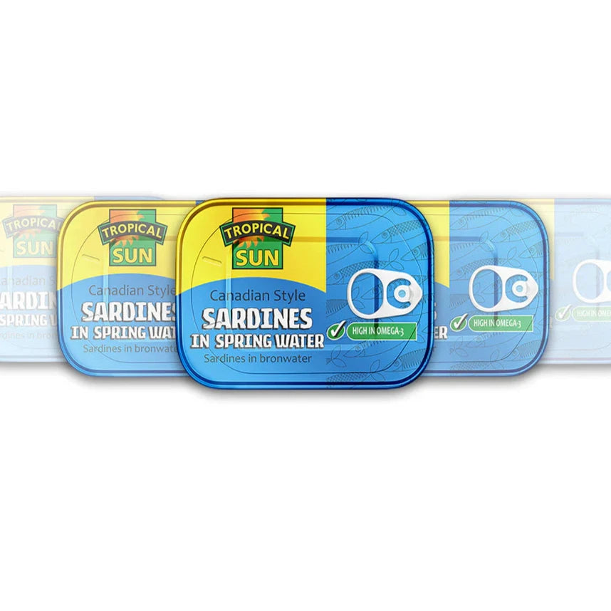 Tropical Sun Canadian-Style Sardines in Spring Water 12 x 106g