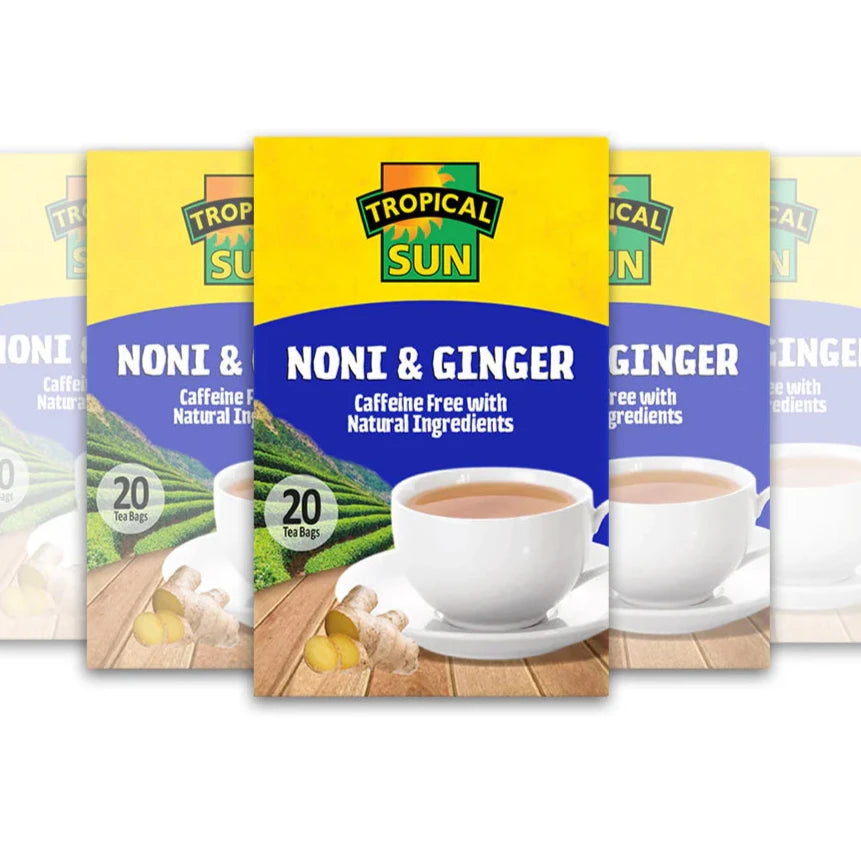 Tropical Sun Noni & Ginger 20 Teabags Pack of 6