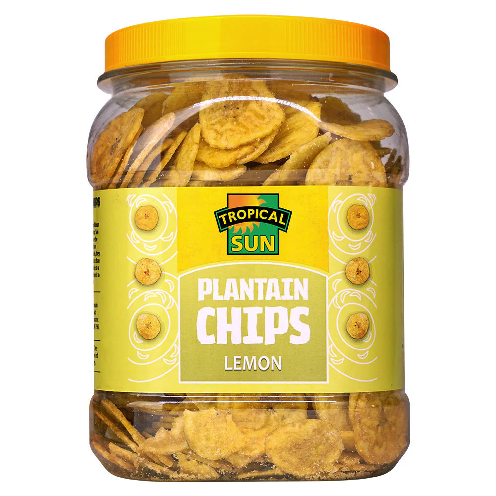 Tropical Sun Plantain Chips Lemon 6 x 450g