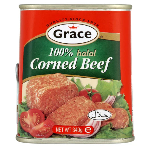 Grace Corned Beef (Halal)  6 x 340g