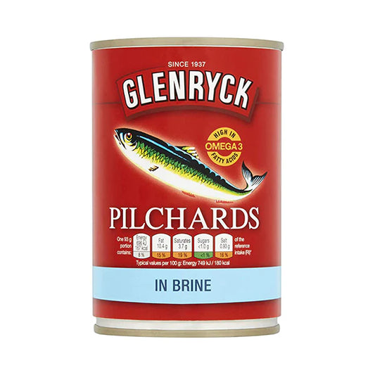 Glenryck Pilchards in Brine 12 x 400g