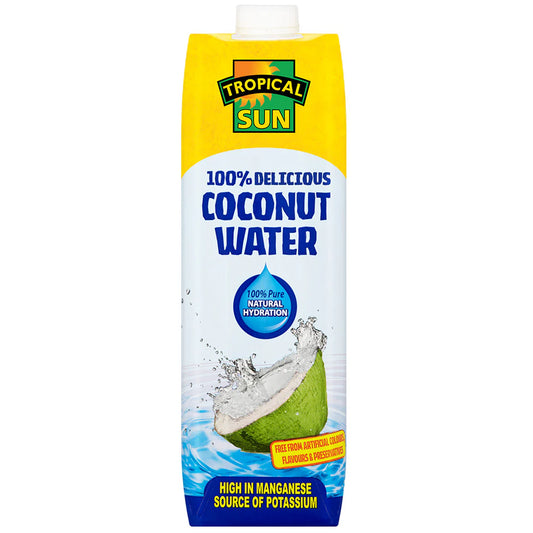 Tropical Sun 100% Delicious Coconut Water  6 x 1L