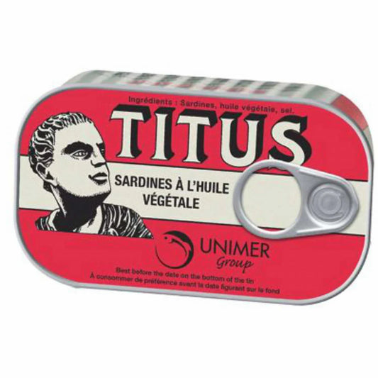 Titus Sardines In Veg Oil 24 x 125g