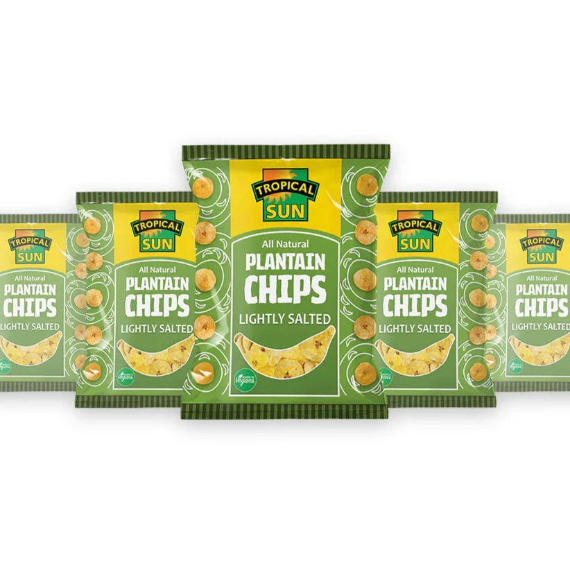 Tropical Sun Plantain Chips Lightly  Salted 12 x 70g