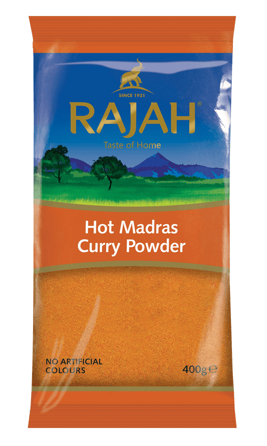 Rajah Hot Madras Curry Powder 10 x 400g