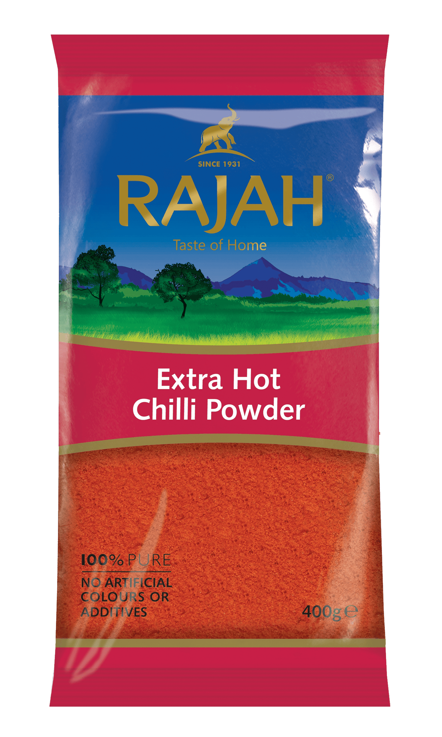 Rajah Chilli Powder Extra Hot 10x 400g