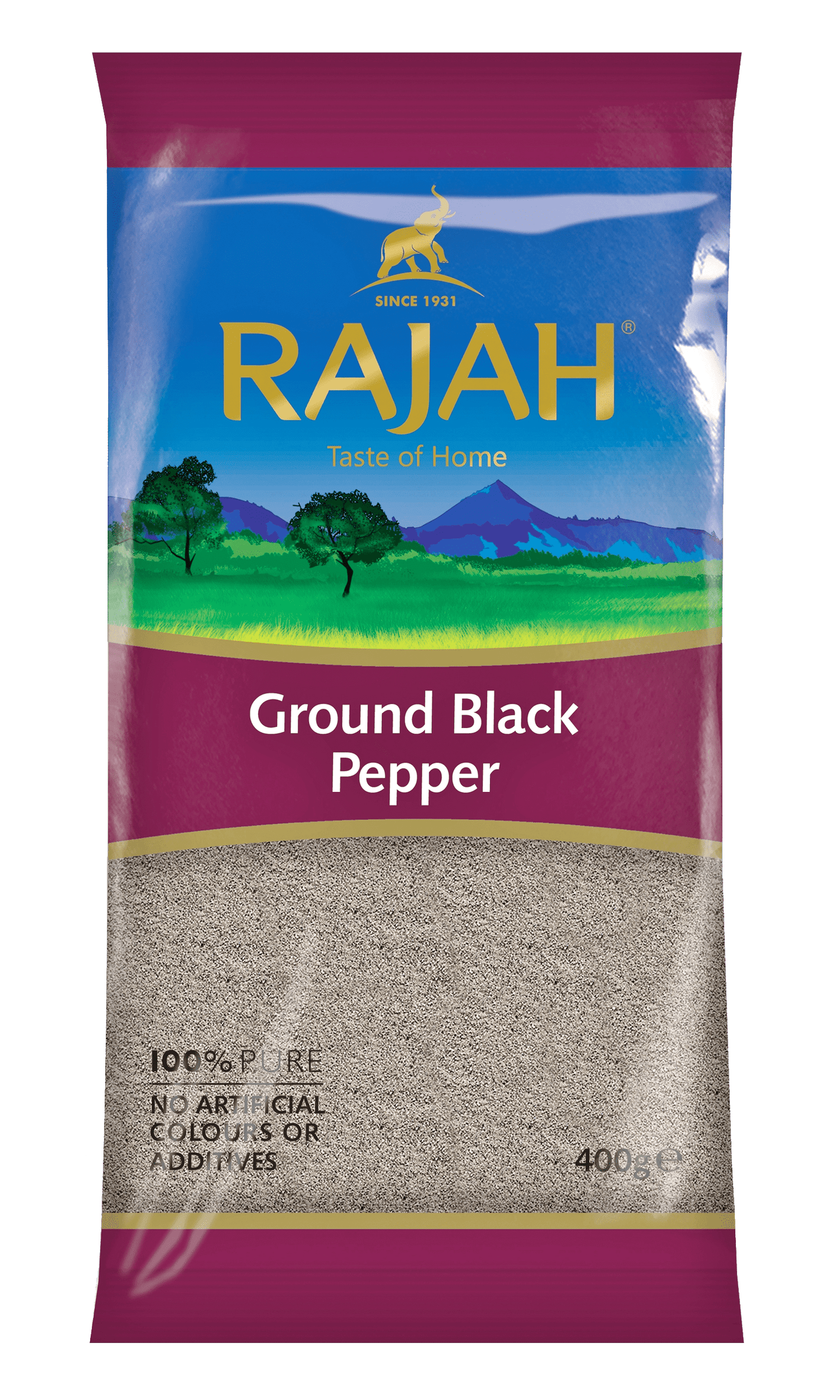 Rajah Ground Black Pepper 10 x 400g