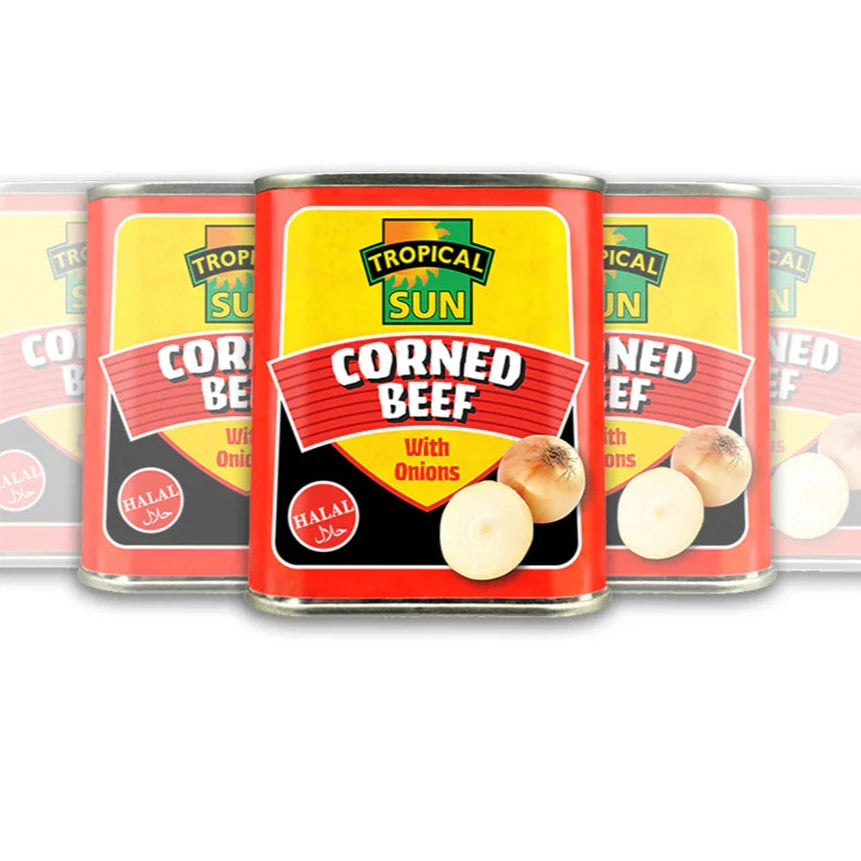 Tropical Sun Corned Beef with Onions Halal 12 x 340g