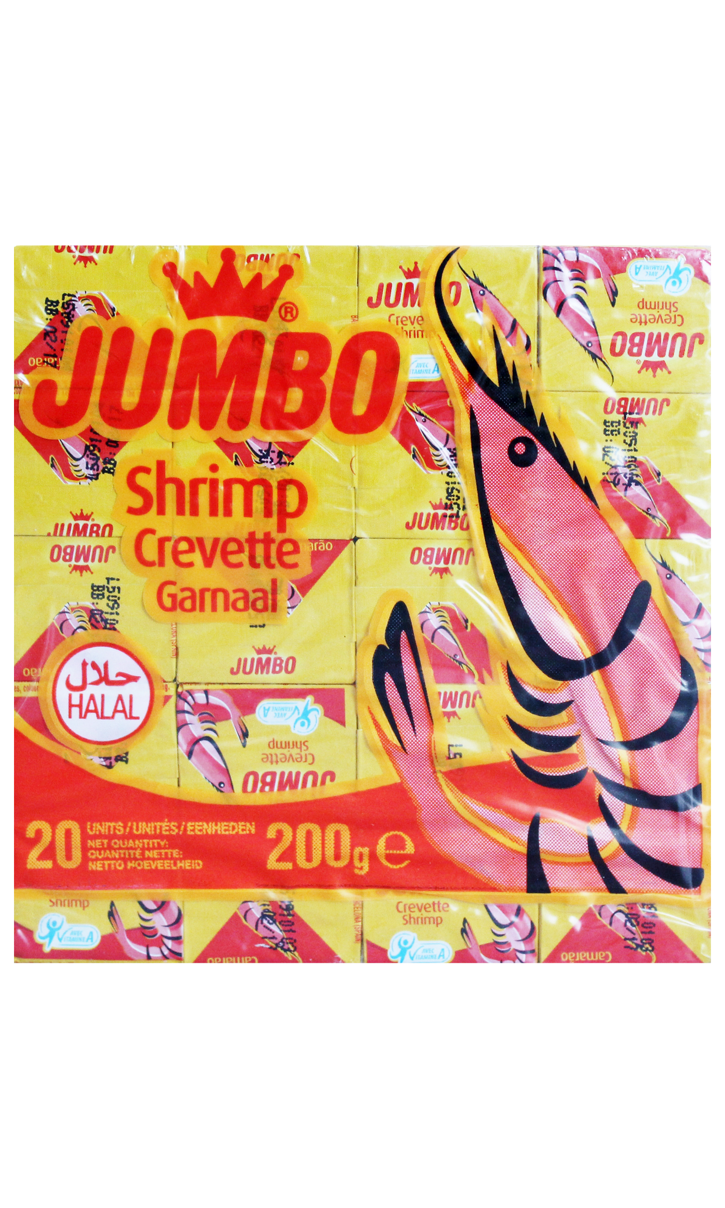 Jumbo Shrimp Crevette Cubes 20 x 20 Cubes