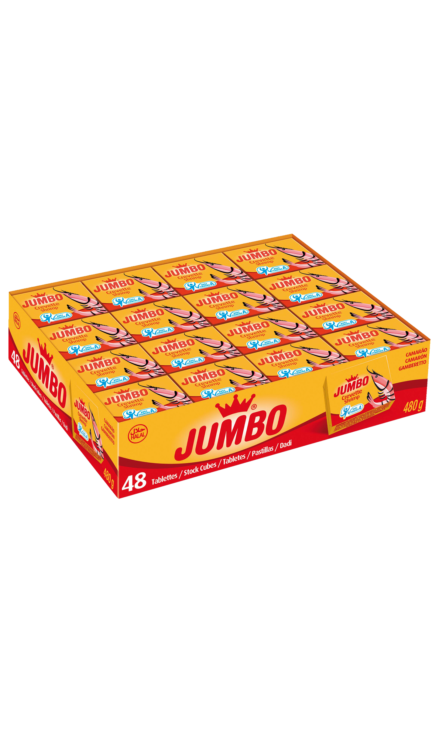 Jumbo Shrimp Crevette Cubes 24 x 48 Cubes