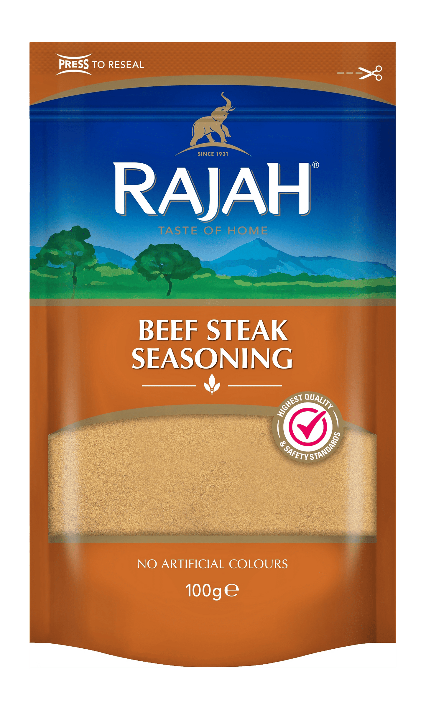 Rajah Beef & Steak Seasoning Pack of 10 x 100g