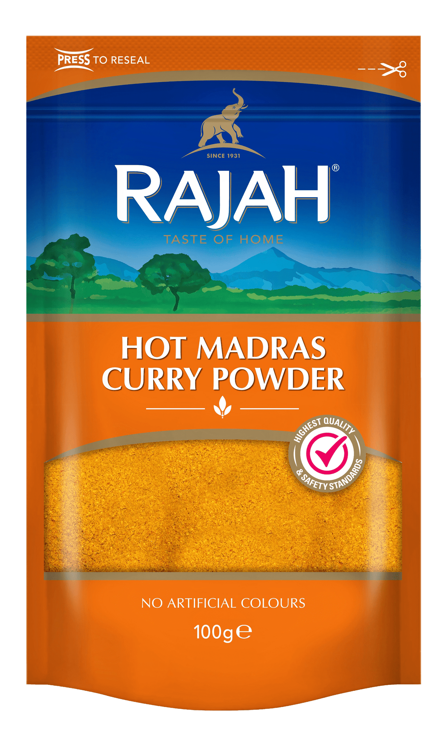 Rajah Hot Madras Curry Powder 10 x 100g