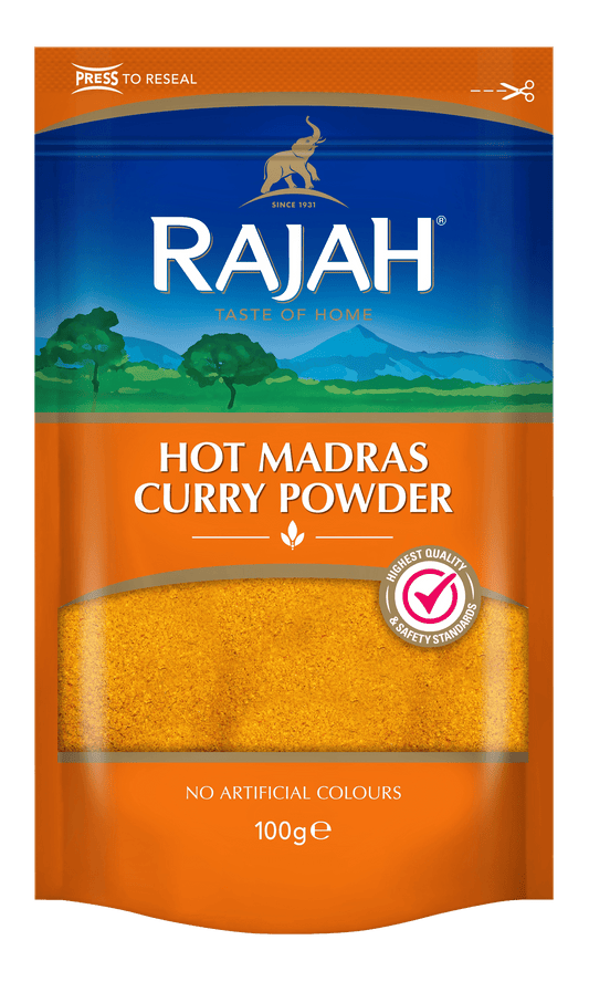 Rajah Hot Madras Curry Powder 10 x 100g