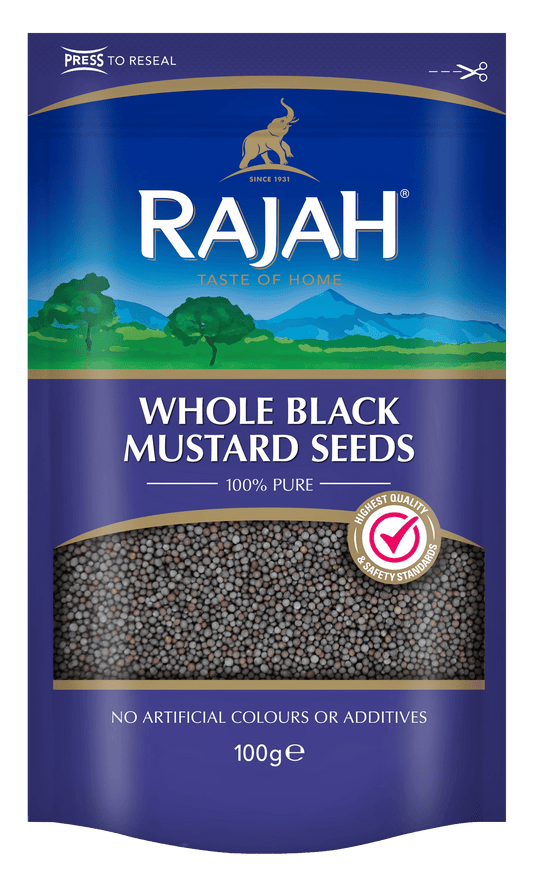 Rajah Whole Black Mustard Pepper 10 x 100g