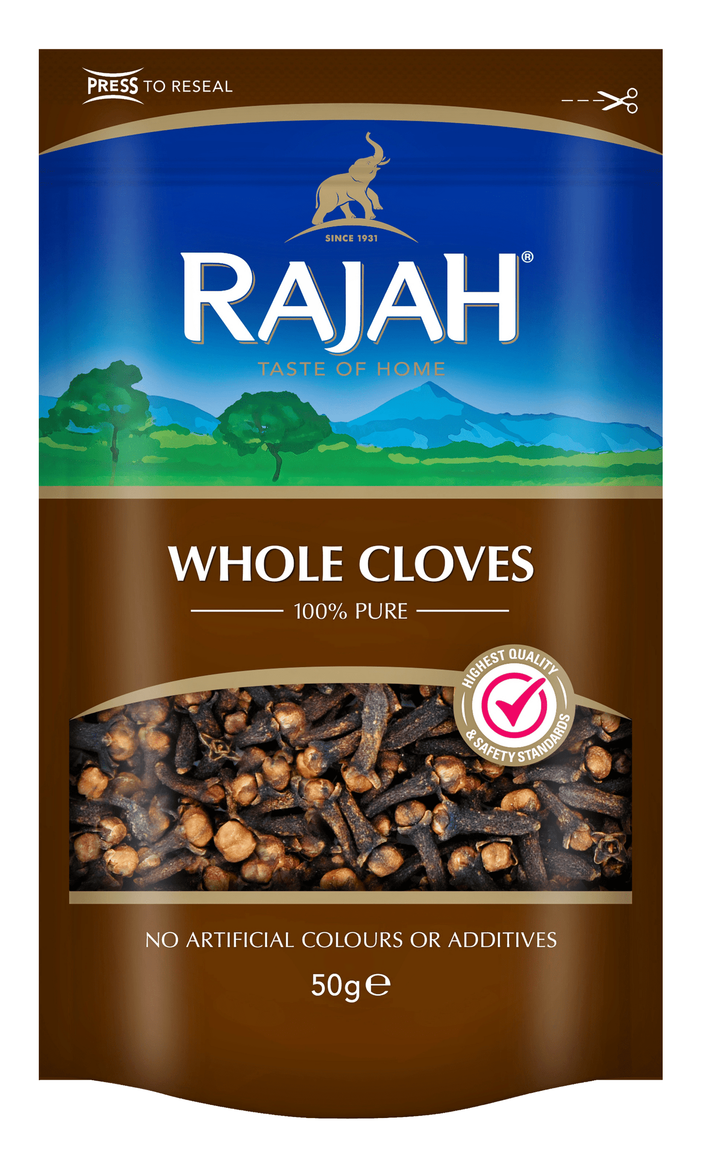 Rajah Whole Cloves 10 x 50g