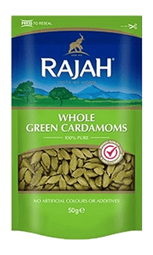 Rajah Whole Green Cardamoms 10 x 50g